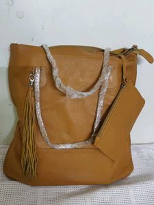 Tan Tote Bag