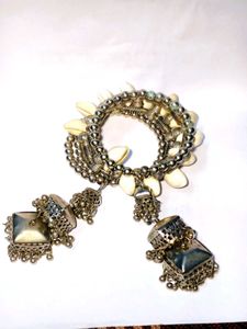Cowrie Shell Bracelet & Jhumka