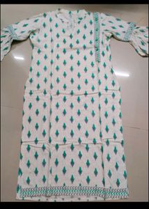Cotton Kurta Set ...Plazo With Dupatta