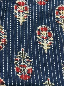 Blue Printed Short Kurti For Women