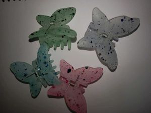 4 Butterfly Claw Clips