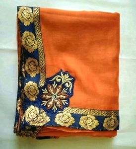 Orange Color Saree