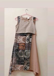 Patchwork Midi Dress
