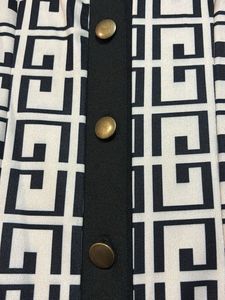 Geometric Print Shirt Dress