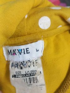 Yellow Coloured Hoodie Sweatshirt