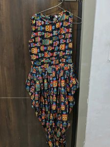 Fun Owl Print Casual Dress