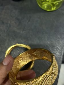 Gold Plated Bangles (Kada)