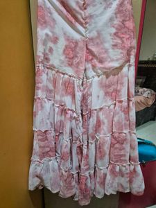 Sharara Set With Crop Top And Shrug