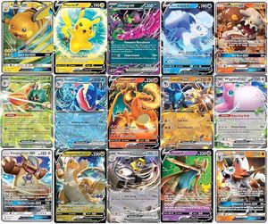Pokemon Cards 40 ( V , Ex , Max )