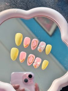 Butter Yellow Summer Nails