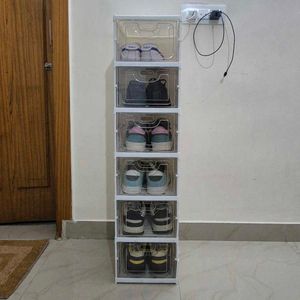 Transparent Shoes Rack.