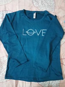 Teal LOVE Graphic Tee
