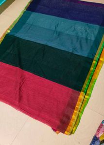 Multi Colour Banarasi Silk Saree