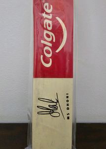 Colgate MS Dhoni Digitally Signed Bat
