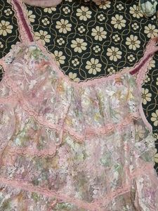 Floral Lace Mesh Top