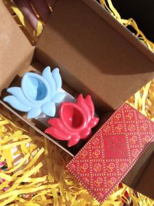 Lotus Diya Candle Holders (Set of 2)