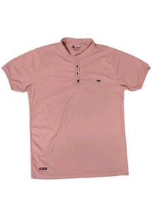 Men's Short Sleeve Button Down T-Shirt