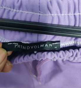 Purple Trackpants For Both Men And Women - M Size