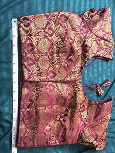 Maroon Brocade Blouse
