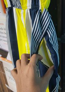 Yellow 🟡 Blue 🔵 And White 🐻‍❄️ Mixup Jumpsuit