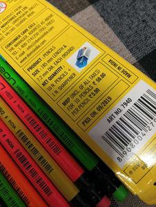 Doms Neon HB2 Pencils ( pack of 6 )