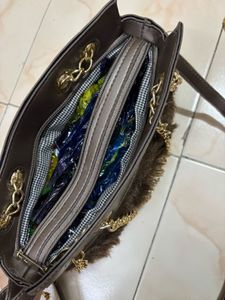 Stylish Furr Handbag/ Shoulder Bag/sling Bag