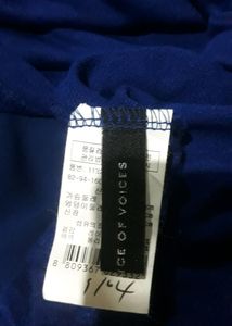 Stylish Electric Blue Korean Tops