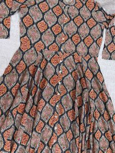 Anarkali Style Cut Shoulder Dress/Kurta