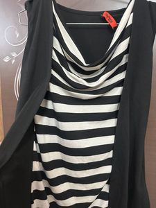 Stylish Black N White Top