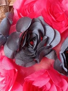 Cute Flower Girl Frock Gray &amp; Pink