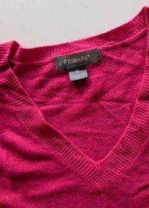 Primark Pink V-Neck Knit Sweater