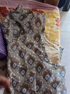 Saree With Peacock Feather Design