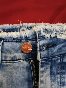 Ripped Knee Denim Jeans