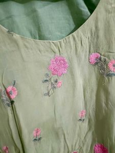 Organza Embroidered Palazzo Suit Set