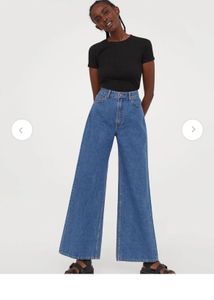 H&M Wide Leg Denim Jeans