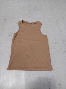 Cute Beige Tank Top
