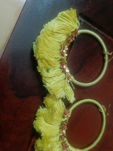 earings made of thread