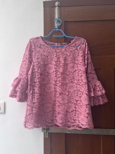 Fig pink lace top