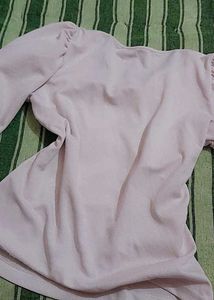 White Puff Sleeve top