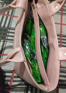 Pink Embellished Tote Bag