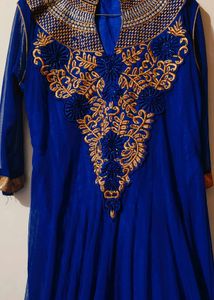 Blue Embroidered Kurta Set