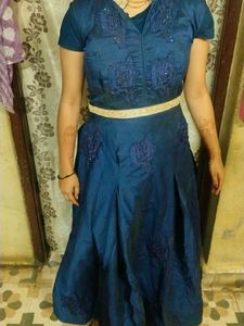 Elegant Blue Party Dress