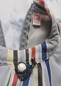 Striped Button-Up Top Combo