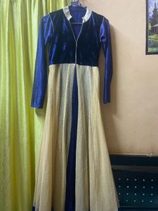 Its A Flared Gown With Duppatta
