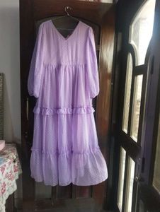 Lavender Tiered Maxi Dress
