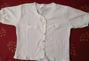 White Korean Top