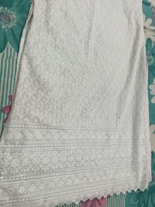 White Kurta With Blue Jeans