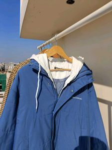 Blue Korean Puffer Jacket