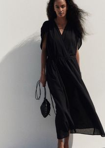 H&M Black Boho Cotton dress