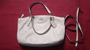 Coach Kelsey Cream Leather Crossbody Bag